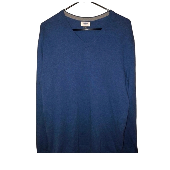 Old navy size large blue v neck sweater - Picture 1 of 7
